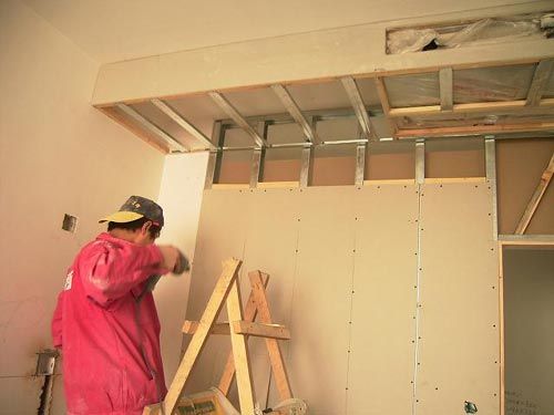 松江办公室吊顶与泗泾石膏板隔断 上海宏建建筑装饰工程产品图集全解析